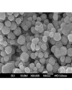 SEM - Scanning Electron Microscopy of Ag-102 silver nanoparticles nanopowder 50-80 nm 99.99 %