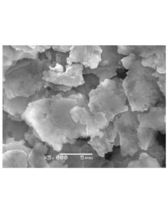 SEM - Scanning Electron Microscopy of Ag-145 silver microparticles powder 3-5 um 99.99 %