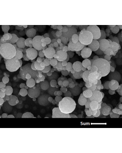 SEM - Scanning Electron Microscopy of Al-105 aluminium microparticles powder 5 um 99 %