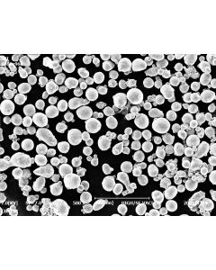 SEM - Scanning Electron Microscopy of Al-114 aluminium microparticles powder 24-26 um 99.75 %