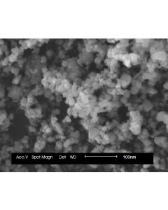 SEM - Scanning Electron Microscopy of Al2O3-150 alumina nanoparticles nanopowder 10 nm 99.9 %