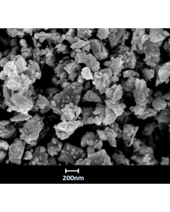 SEM - Scanning Electron Microscopy of AlN-100 aluminium nitride nanoparticles nanopowder 100-200 nm 99.5 %