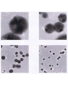 TEM - Transmission Electron Microscopy of Au-110 gold nanoparticles nanopowder 20 nm 99.99 %