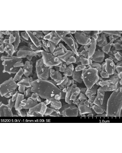 SEM - Scanning Electron Microscopy of BaSO4-104 barium sulfate microparticles nanopowder 500 nm 99.9 % - hydrophilic