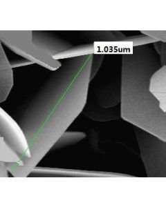 SEM - Scanning Electron Microscopy of BN-112 boron nitride microparticles powder 1-2 um 99 %