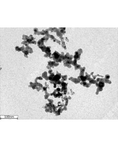 TEM - Transmission Electron Microscopy of C-100 carbon nanoparticles nanopowder 20 nm 99.9 % - amorphous