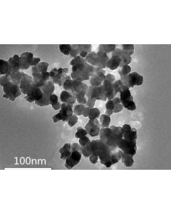 TEM - Transmission Electron Microscopy of CaCO3-100 calcium carbonate nanoparticles nanopowder 20 nm 99.9 % - oleophilic