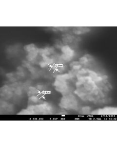 SEM 1/4 - Scanning Electron Microscopy of CeO2-100 cerium oxide nanoparticles nanopowder/dispersion 10-30 nm 99.99 %