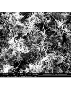 SEM - Scanning Electron Microscopy of CNF-111 carbon nanofibers powder 50-200 nm 95/99.9 %