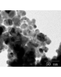 TEM - Transmission Electron Microscopy of Cu-100 copper nanoparticles nanopowder/dispersion 20 nm 99.9 % - spherical