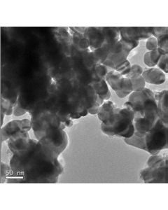 TEM - Transmission Electron Microscopy of Cu-101 copper nanoparticles nanopowder/dispersion 40 nm 99.9 % - spherical