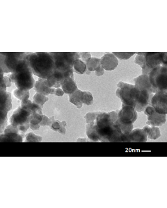 TEM - Transmission Electron Microscopy of Fe-100 iron nanoparticles nanopowder 20 nm 99 %