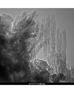 TEM 1/2 - Transmission Electron Microscopy of Fe2O3-100 iron oxide nanoparticles nanopowder 10 nm 99.8 %