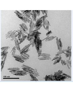 SEM 1/2 - Scanning Electron Microscopy of Fe2O3-120 iron oxide nanoparticles nanopowder/slurry 20-50 nm 99.8 % - alpha
