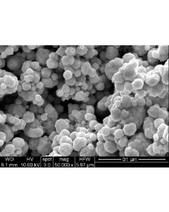 SEM - Scanning Electron Microscopy of Fe3O4-114 iron oxide nanoparticles nanopowder 5-15 nm 99.5 %