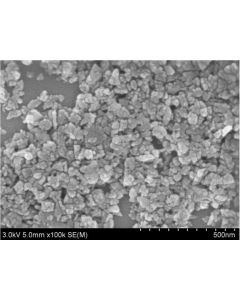 SEM - Scanning Electron Microscopy of FND-100 fluorescent nanodiamond nanopowder 70 nm 99 % - green fluorescent