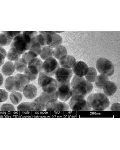 SEM - Scanning Electron Microscopy of In2O3-110 indium oxide nanoparticles nanopowder 60 nm 99.995 %