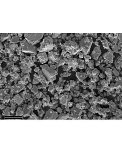 SEM - Scanning Electron Microscopy of Mo2C-100 molybdenum carbide microparticles powder 1-3 um 99.9 %
