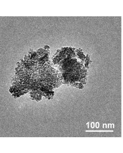 TEM - Transmission Electron Microscopy of SiC-100 silicon carbide nanoparticles nanopowder 10 nm 99 % - alpha