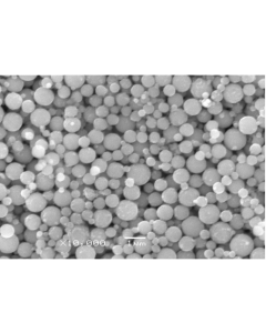 SEM - Scanning Electron Microscopy of SiO2-142 silica microparticles nanopowder 400-600 nm 99.9 %