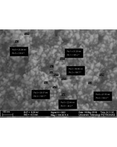 SEM - Scanning Electron Microscopy of SiO2-400-NM-20 silica nanoparticles nanopowder 20 nm 99 % - amorphous