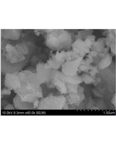SEM 1/2 - Scanning Electron Microscopy of TiB2-100 titanium diboride nanoparticles nanopowder 100-200 nm 99.9 %