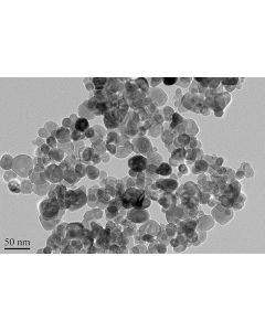 TEM - Transmission Electron Microscopy of TiC-101 titanium carbide nanoparticles nanopowder 40 nm 99.5 %