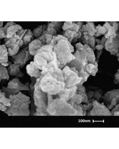 SEM - Scanning Electron Microscopy of TiC-111 titanium carbide nanoparticles nanopowder 100-200 nm 99 %