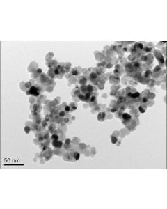 TEM 1/2 - Transmission Electron Microscopy of TiN-100 titanium nitride nanoparticles nanopowder 20 nm 99.9 %