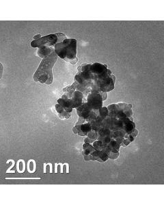 TEM - Transmission Electron Microscopy of TiO2-150 titanium dioxide nanoparticles nanopowder 20-30 nm 99 %