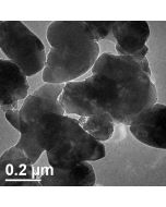 TEM - Transmission Electron Microscopy of TiO2-R-154 rutile titanium dioxide microparticles nanopowder 700 nm 99.9 % - high purity